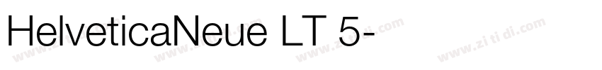 HelveticaNeue LT 5字体转换